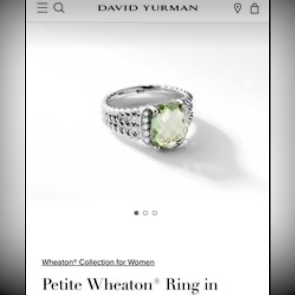 SOLD 6.5 David yurman petite Wheaton ring